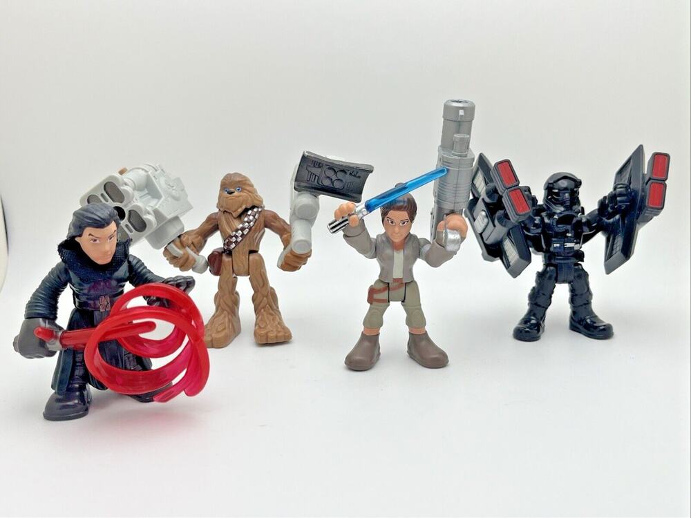 Lot of 4 Hasbro Playskool Star Wars Galactic Heroes Figures Chewy Vader